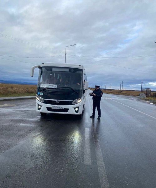 Сотрудники Госавтоинспекции Ирафского района проверили транспорт, осуществляющий перевозки пассажиров автобусами